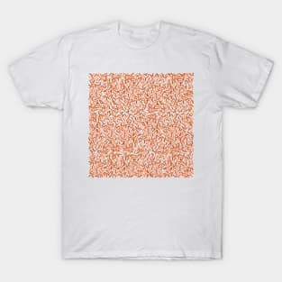 Orange Sprinkles Pattern T-Shirt